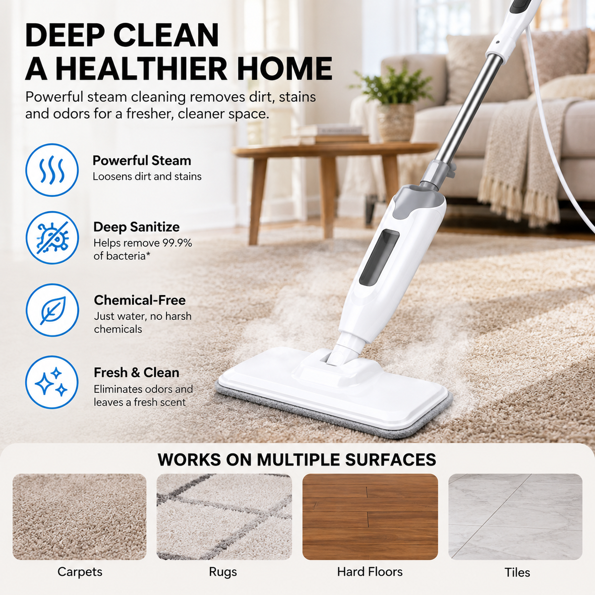 Velmora™ DeepClean Carpet Cleaner
